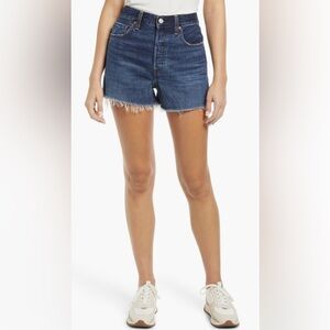 Levi’s Ribcage Hight Waist Cutoff Denim Shorts